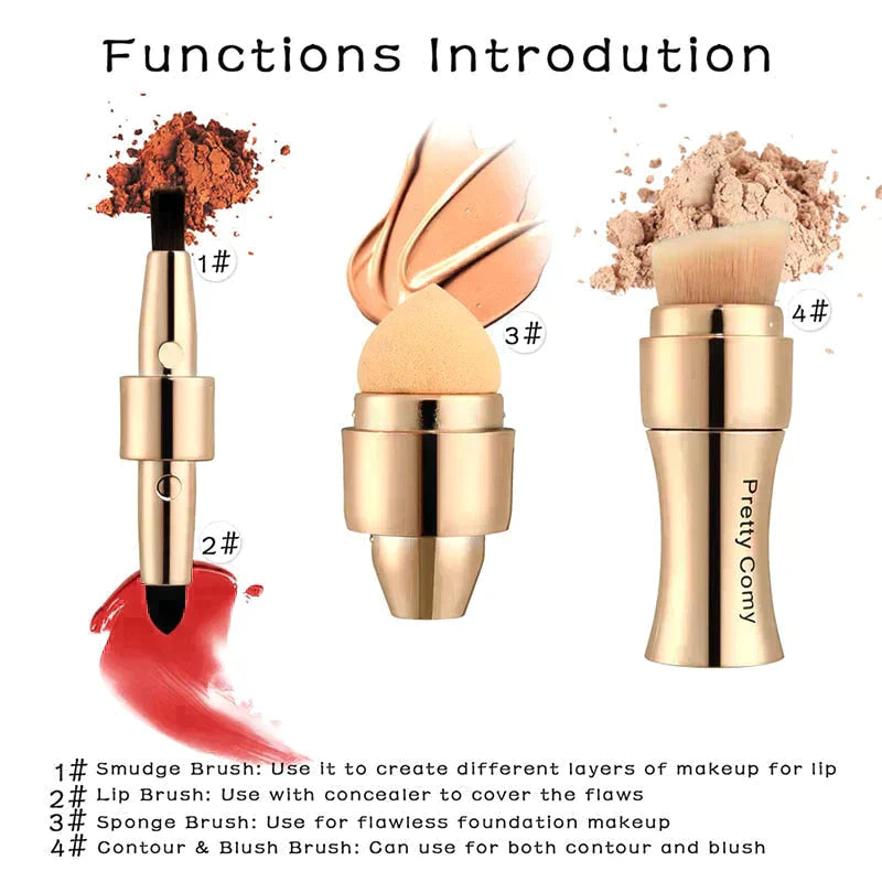 Face Brush Makeup Golden Sponge Brush
